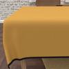 Rectangular Stain-resistant Tablecloth In Washed Microfibre 160x270 Cm BOHEME Mustard, by Soleil d'Ocre