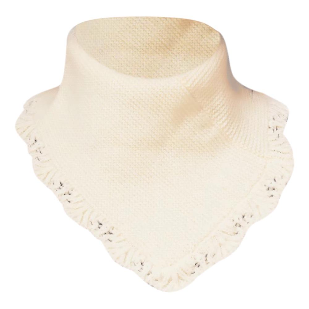 Windproof Knitting False Collar Detachable Triangle Scarf Casual Head Neck Warm Cover Women