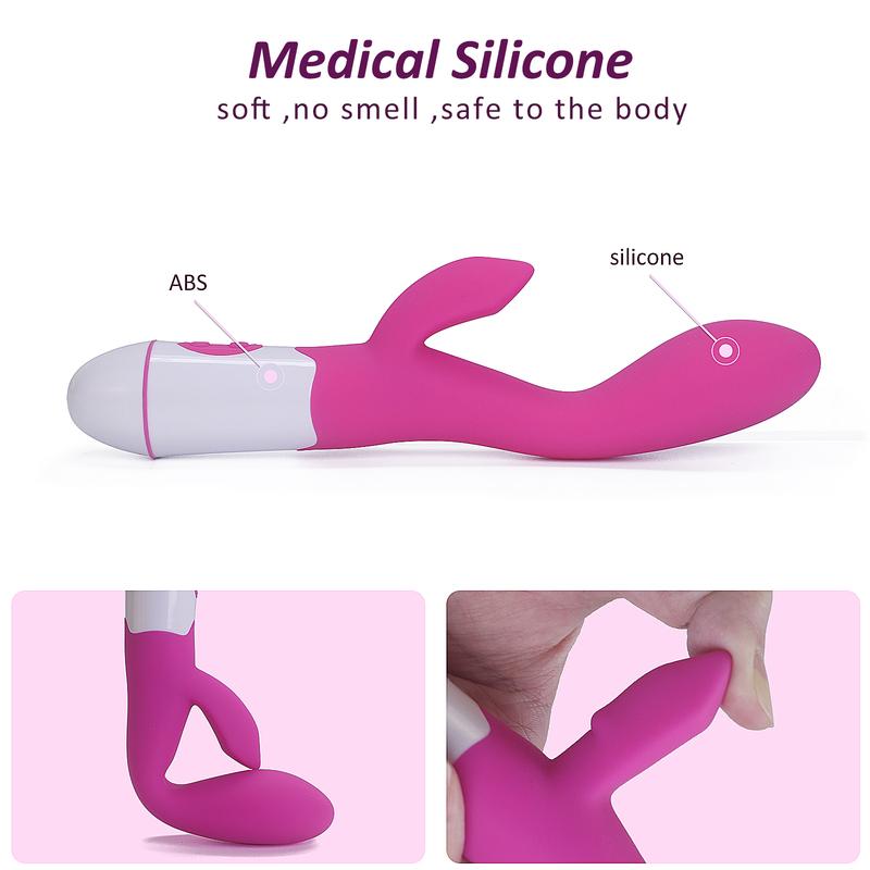 30 скоростей вибратор-кролик точка G вибратор-дилдо для женщин стимулятор влагалища клитора женская мастурбация игрушки для взрослых