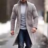 Mid-length Men's Woolen Coat Fashionable Casual Windbreaker Autumn and Winter Slimming Outline