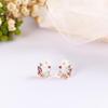 Cute Small Wreath New Colorful Fashion Metal Earring Stud Earrings Flower Circle Drop Earrings