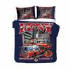 Firefighter Truck Duvet Cover King/Queen Size Red Firemen Car Bedding Set For Kids Boys Girls Fire Engine Polyester Quilt Cover