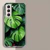 Ботанический фон Чехол для телефона Для Samsung Galaxy S25 Edge S24 S23 FE S21 S20 S10 Plus S22 S26 Ultra Чехол Прозрачные чехлы ТПУ Капа
