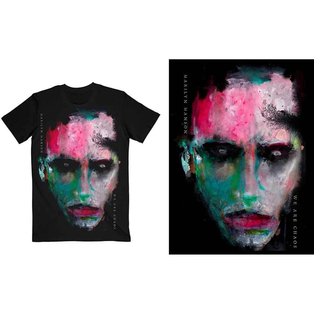 Футболка с обложкой Marilyn Manson We Are Chaos Черная Новая