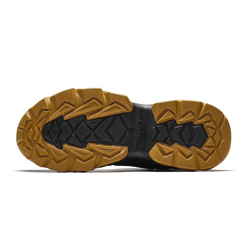 Anta Panshi Comfortable Fashion Plush Non-Slip Wear-Resistant Warm Mid-Top Casual Shoes Men Casual Shoes Black Gray 112448950-5