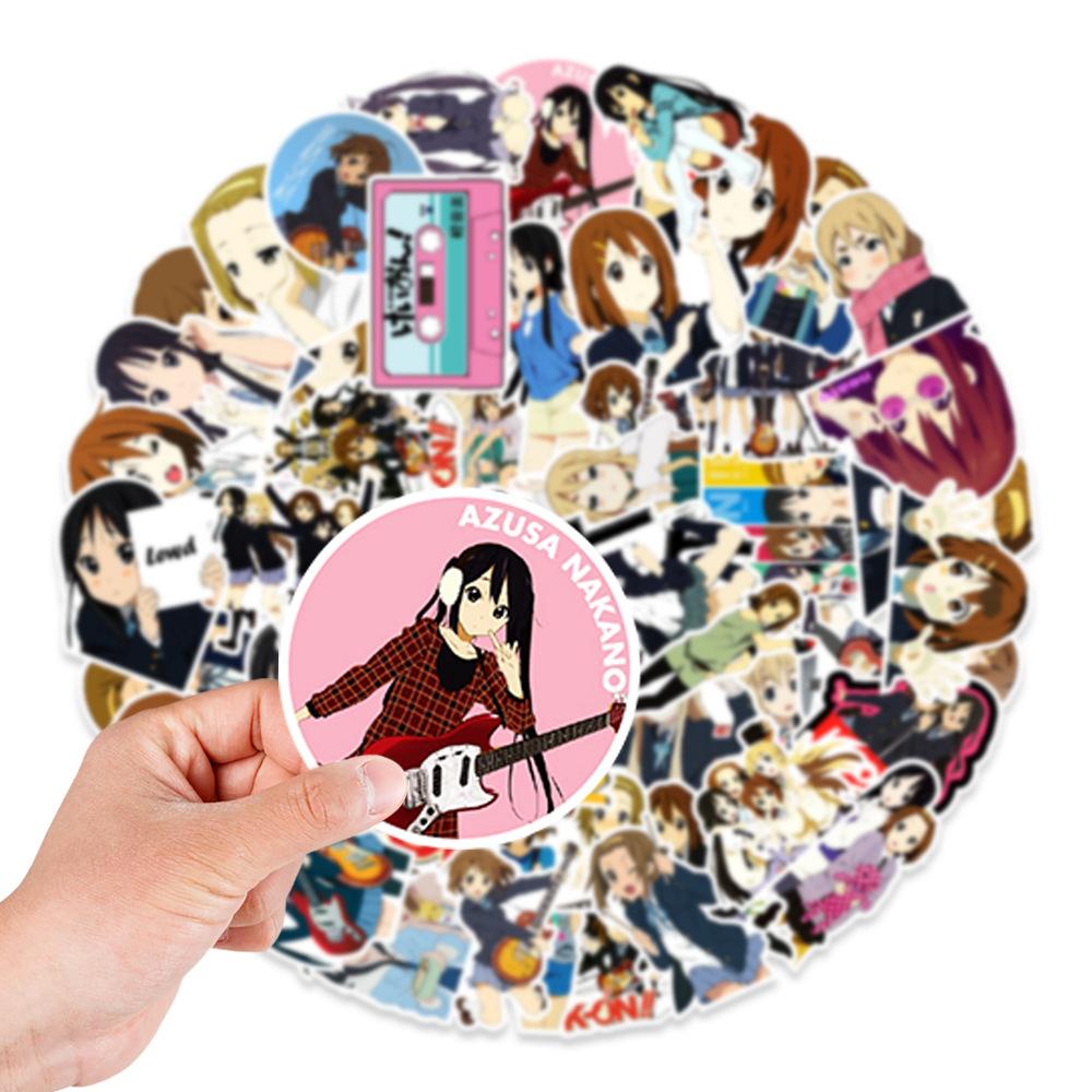 50 Anime Light Voice Girl Graffiti Stickers Mobile Phone Notebook Kettle Decoration Stickers
