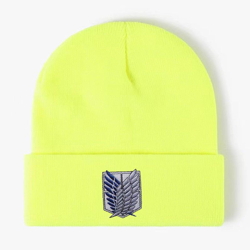 Wings of Freedom AoT Attack on Titan Вязаные шапки для женщин Унисекс Шапка Зимняя шапка Eren Mikasa Аниме Манга AoT Повседневная кепка Melon