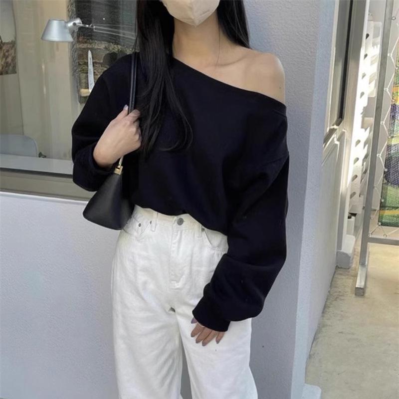 Женский свитер Dongdaemun Loose Shoulder от INS Style - Весна/Осень