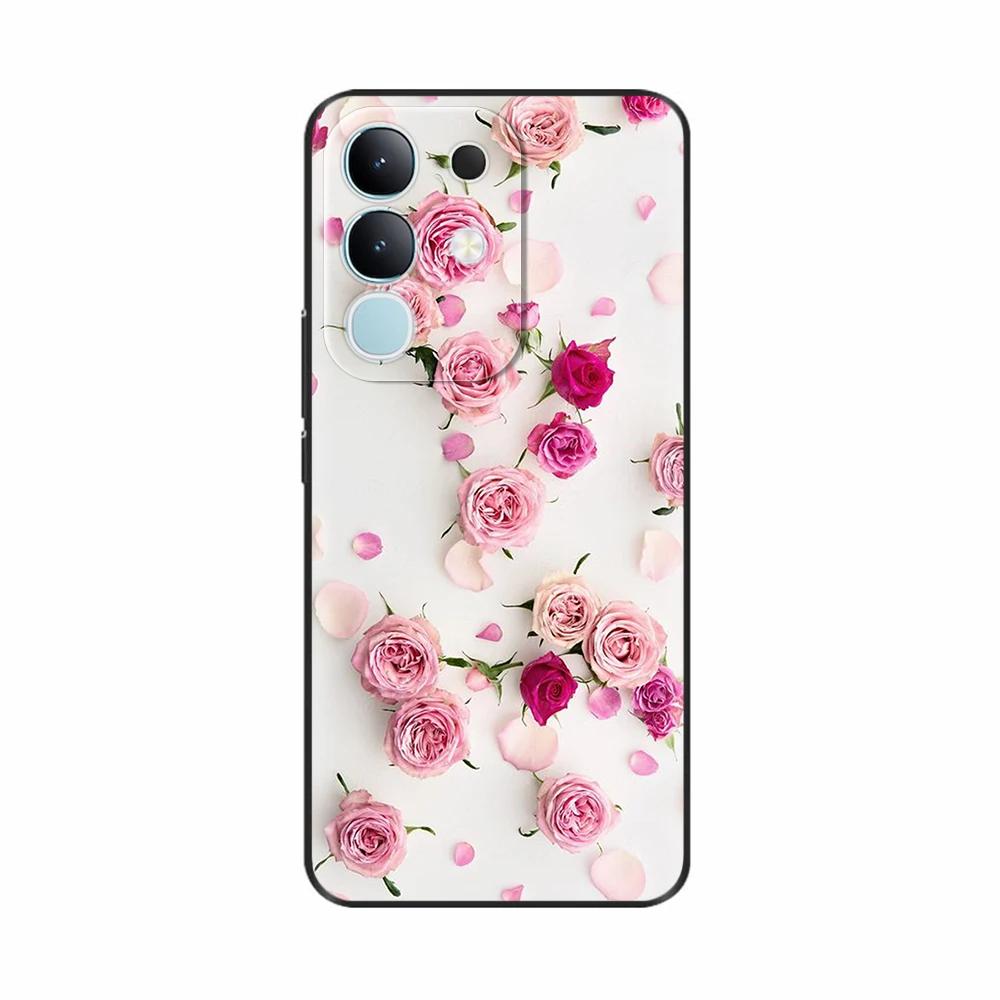 Чехол для телефона Vivo Y29 4G Чехол Мягкий Силикон ТПУ Защитная Задняя Крышка Для Vivo Y300t 5G Чехол для Vivo T4X 5G Ободок Бампер Сумки