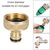1-дюймовый BSPF соединитель для крана, латунь+резина, садовый адаптер