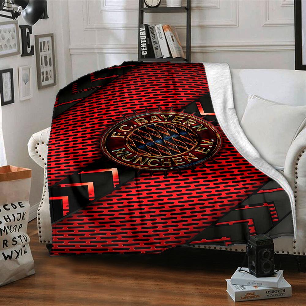 Bayern Munich Crest Art Blankets Flannel Printed Breathable Warm Throw Blanket for Home Office Bedspreads 0708a125