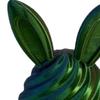 Пасхальное яйцо, напечатанное на 3D-принтере, с мини-кроликом внутри. Спиральное яйцо-кролик, антистресс-игрушка для декора дома и офиса. Наполнитель для пасхальной корзины для детей и взрослых.