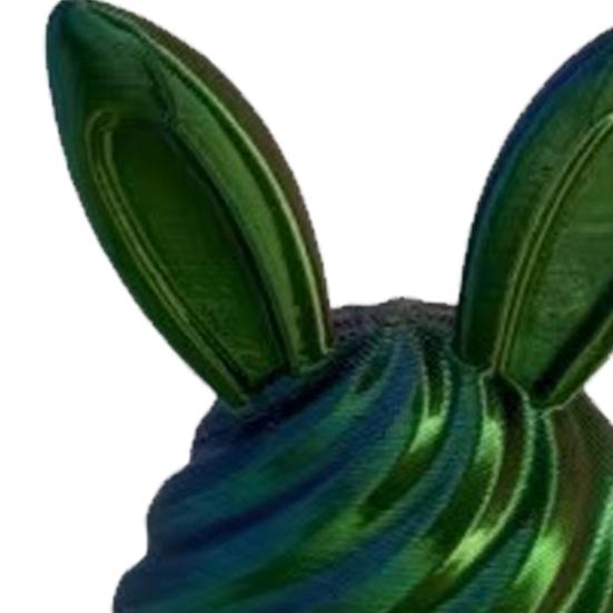 Пасхальное яйцо, напечатанное на 3D-принтере, с мини-кроликом внутри. Спиральное яйцо-кролик, антистресс-игрушка для декора дома и офиса. Наполнитель для пасхальной корзины для детей и взрослых.