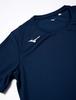 Mizuno Training Wear Dress Japan Size L to Japanese size T-Shirt, 32MA0125, Navy, (equivalent L)