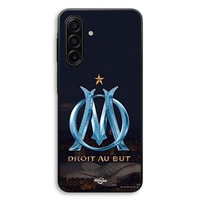 Coque Pour Samsung Galaxy A56 OM Logo Bleu Et Dorée Stade Maniacase
