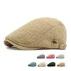 Men's Spring Beret British Vintage Forward Cap Women's Peaked Cap