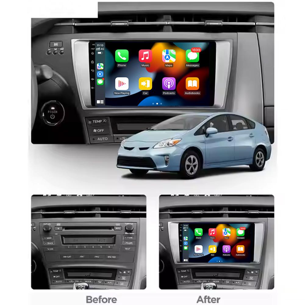 9 Inch Android Car Radio for Toyota Prius 3 09-13 LHD Carplay Multimedia Vedio Player GPS Navi MP5 BT DSP EQ 4/5G Wifi
