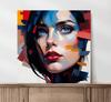 Abstract Woman Canvas Painting