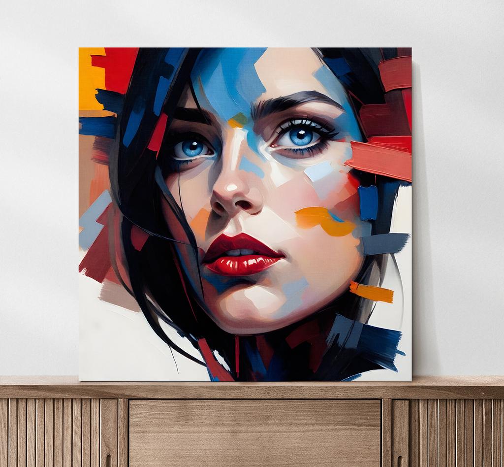 Abstract Woman Canvas Painting