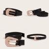 Versatile Womens Waist Accessory With Metal Pin Buckle And Artistic Shape For Daily Use