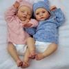 Реалистичные куклы Реборн для новорожденных 18 дюймов с открытыми глазами Лили, с закрытыми глазами Ирис, с мягким тканевым телом, кукла новорожденного, милые реалистичные куклы Реборн для детей, рождественский подарок