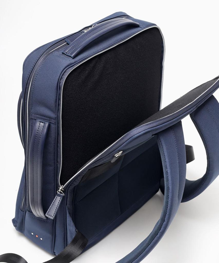 [ISIT] MyNavi 2024 Business Backpack, Men's, A4 Size, 13.3-inch Laptop Capacity, Water-Repellent, with Setup Function, No. 975722 (Black)