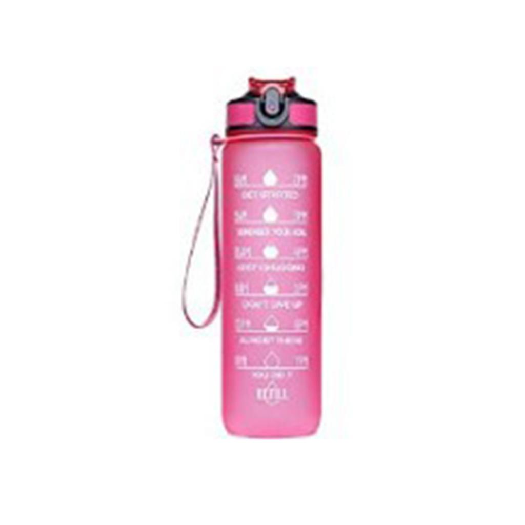 1L Water Bottle With Straw Large Capacity Cup With Hand Strap For Riding Leak Proof Drinking Outdoor Portable Gym Fitness Jugs