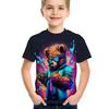 4-15 Years Old T Shirts Bear Dog Comfortable Polyester Boys Girls Children Long Sleeve T-Shirt Cartoon 3D Printed T Shirt Kids Clothing