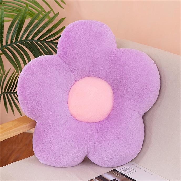 Winter Thick Cushion Flower Circular Shape Soft Nap Office Classroom Chair Cushion Pillow Bedroom Floor