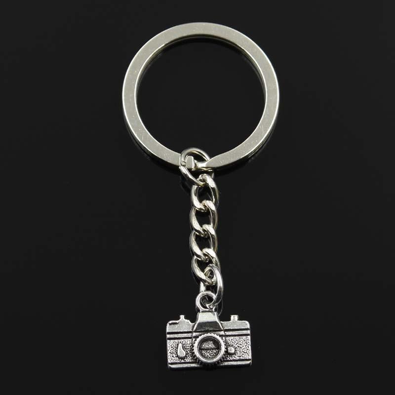 Модная камера 15x14 мм кулон 30 мм брелок для ключей металлическая цепочка бронзовый мужской автомобильный подарок сувенирный брелок