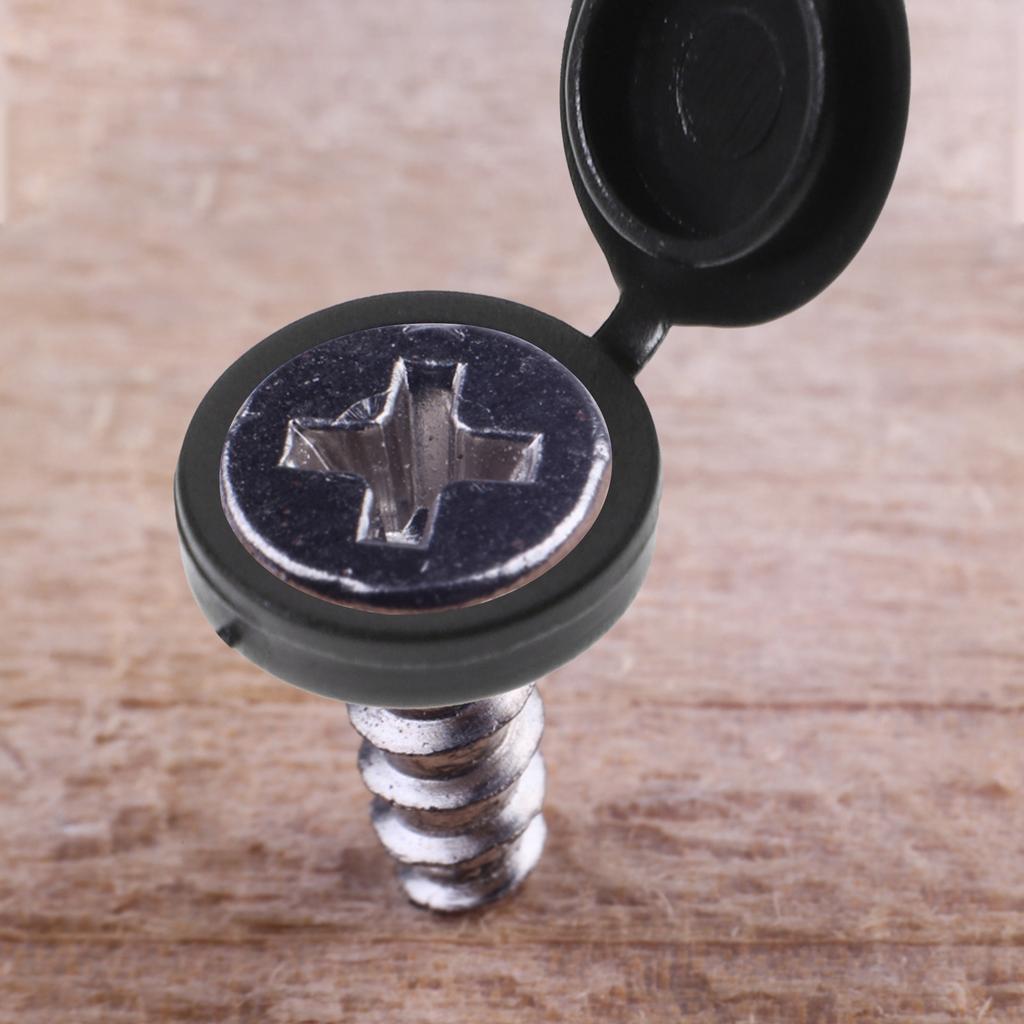 100Pcs Plastic Screw Caps Decorative Cover Up Screw Defects Tough Waterproof for Home Ship School Furniture Repair