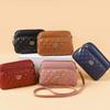 New Trendy Diamond PU Crossbody Bag Women's Bag Women's Shoulder Bag Small Square Bag