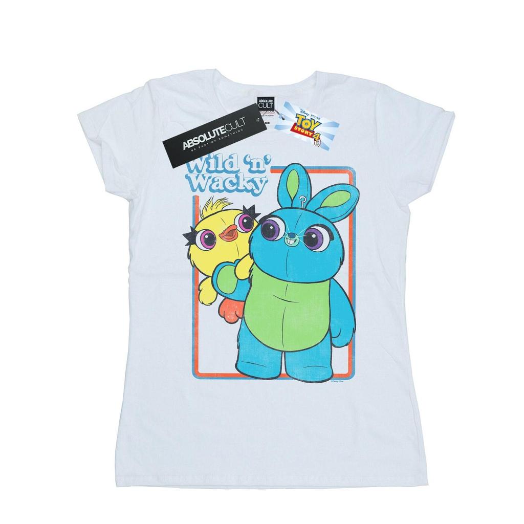 Disney Womens/Ladies Toy Story 4 Duck And Bunny Wild And Wacky Cotton T-Shirt