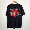 НОВЫЙ Футболка с принтом Foreigner Band Live In Chicago Черная Все размеры S 5XL OM1802 Унисекс