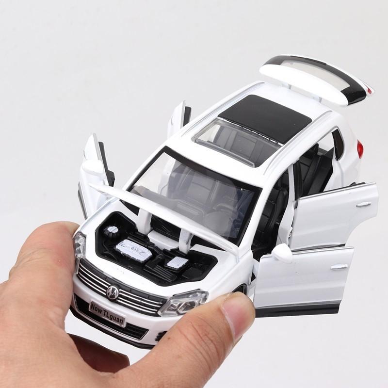 Модель автомобиля из сплава металла Tiguan SUV, литые под давлением автомобили, игрушки