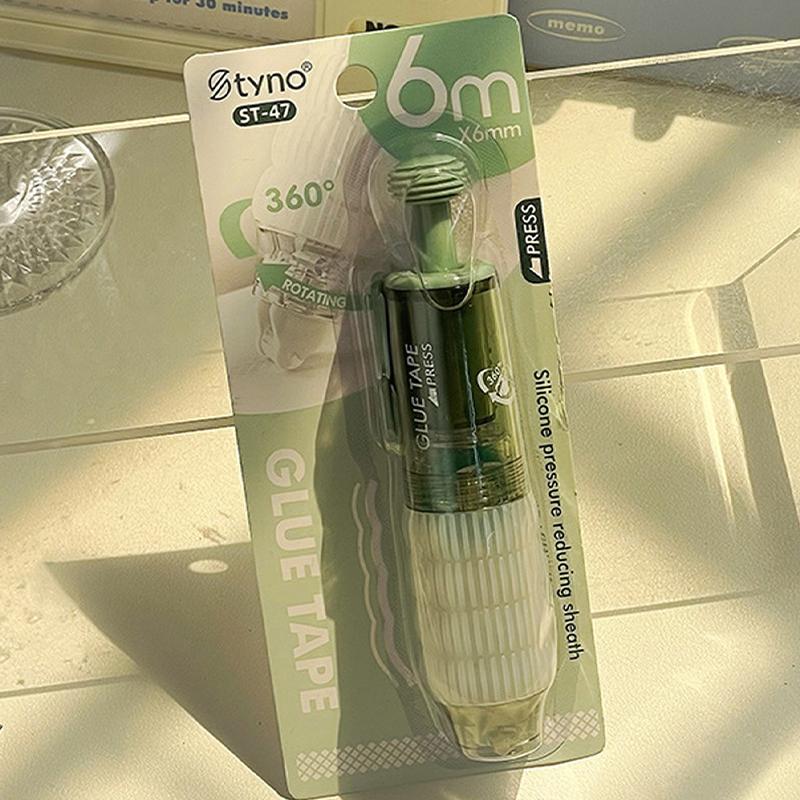 Прозрачный двухсторонний скотч с дозатором Сменные стержни Справочник Точечный клей Канцелярские принадлежности Школьные канцелярские принадлежности Канцелярские товары