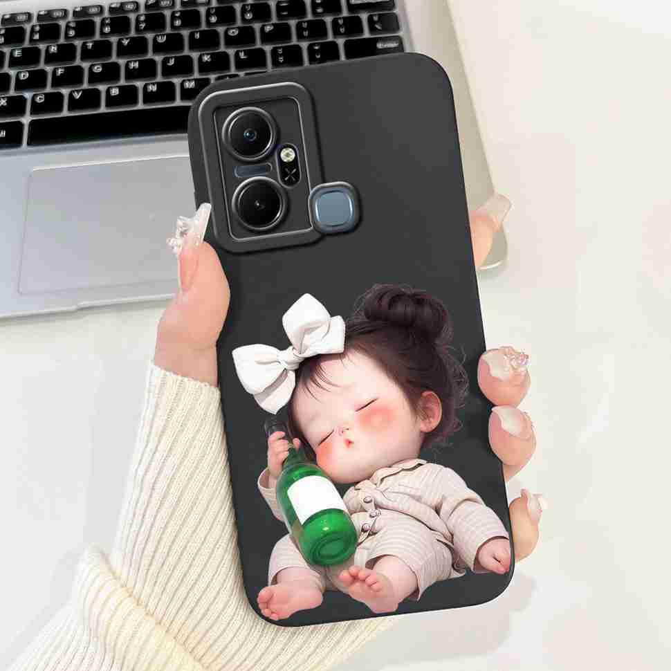 Чехол для Infinix Smart 6 Plus X6823C Роскошный Цветочный Модный Мягкий Силиконовый Чехол Для Телефона Infinix Smart 6Plus X6823 6.6"