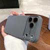 Оригинальный Чехол из Жидкого Силикона со Стеклянной Защитой Камеры для iPhone 17 Air 16 15 14 Plus 13 17 Pro Max Ударопрочный Мягкий Чехол