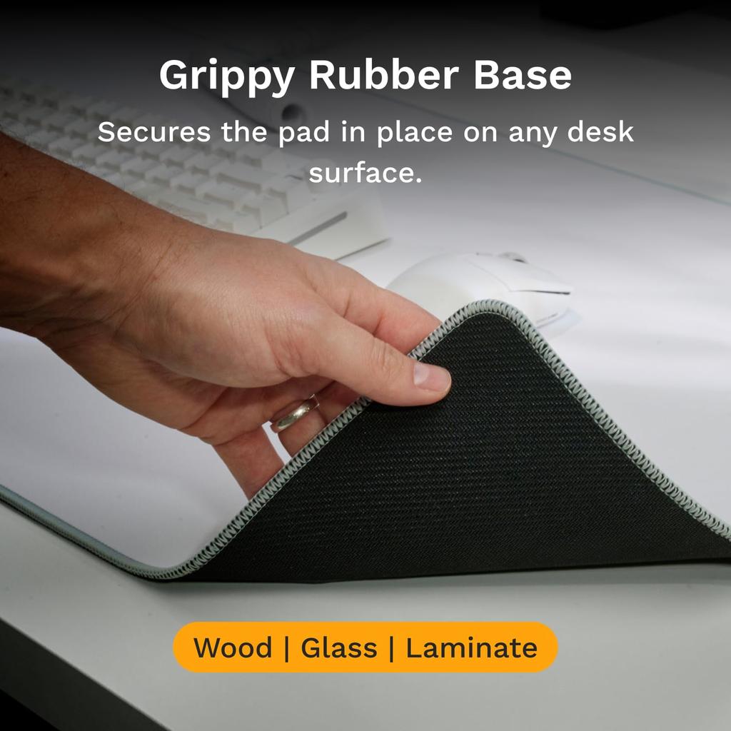 Glorious Mouse Pad 2 Stitched 3XL White Cloth Gaming Mouse Pad x MS0776 (1220 610mm) GLO-MP2-CLTH-STC-3XL-WHT