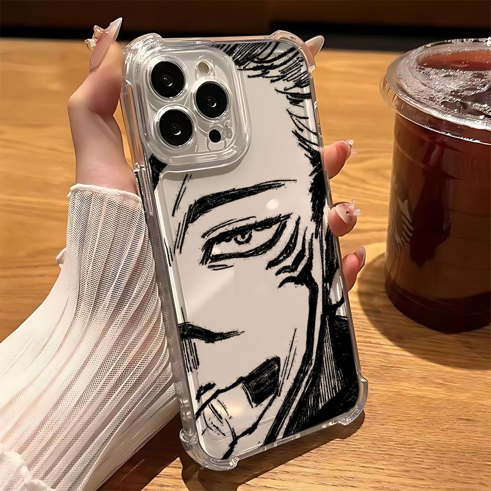 Чехол для телефона Jujutsu Kaisen Годжо для iPhone 17 Air 16 e 15 14 13 12 11 Pro Max Plus Mini SE 2020 2022 Ударопрочный чехол