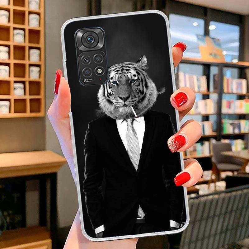 Man Suit Shirt Tie Cover Phone Case For Xiaomi Redmi Note 15 14 13 12 11 10 Pro Plus 14S 12S 11S 11T 11E 10S Soft Fundas Shell R