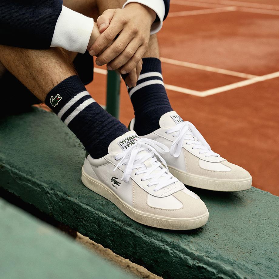 [lacoste] Men's Baseshot Pro Leather Sneakers RZ9063M55G65T