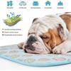 Blue-pet Cooling Sleeping Mat,dog Cushion Cat Cushion Cold Bed Blanket Ice Silk Mat Heat Dissipation Cushion50*70cm 25-26s