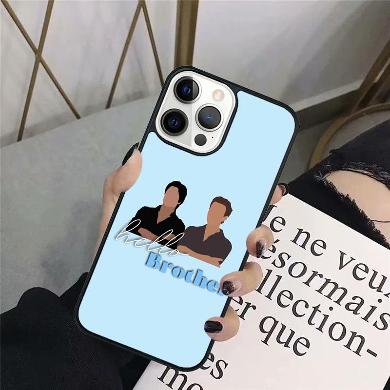 Чехол для телефона Damon Elena The Vampire Diaries Для iPhone 17 Air 16 15 14 Plus apple 16 11 12 13 Pro Ma coque
