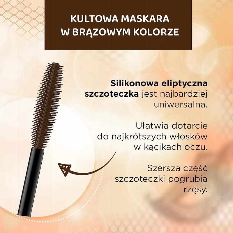 Eveline variété tusz do rzęs brązowy pogrubiający wydłużający 10 ml