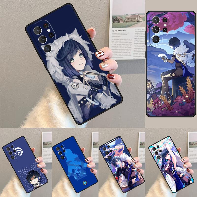 Силиконовый чехол для телефона Genshin Impact Yelan Для Samsung Galaxy note 10 pro S26 S25 S24 S23 S22 S21 Plus S25Ultra Capa Cover