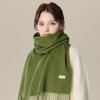 Unisex Thickened Solid Wool Scarf & Shawl