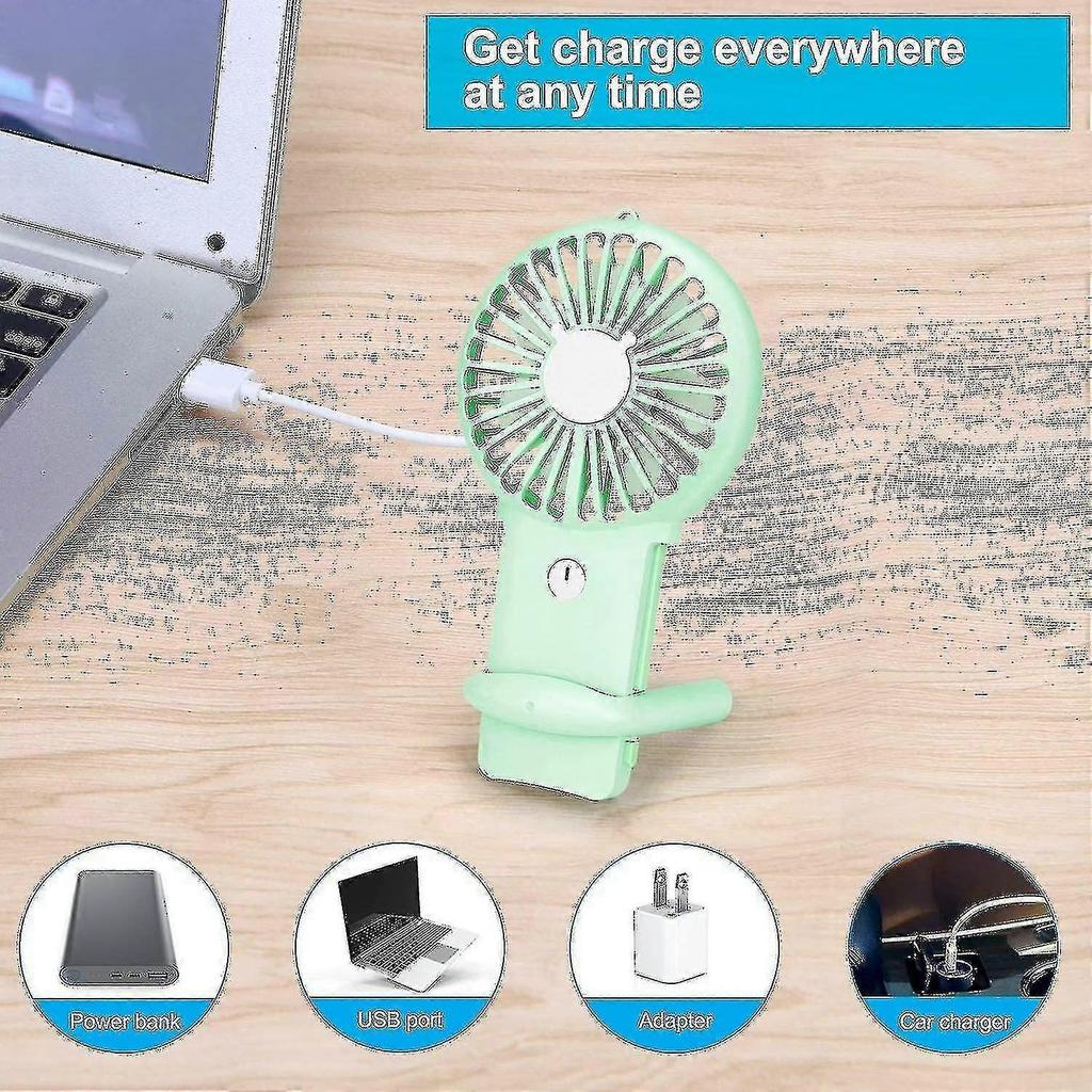 Handheld Fan Mini Portable Fan Small Personal Fan Speed Adjustable Rechargeable