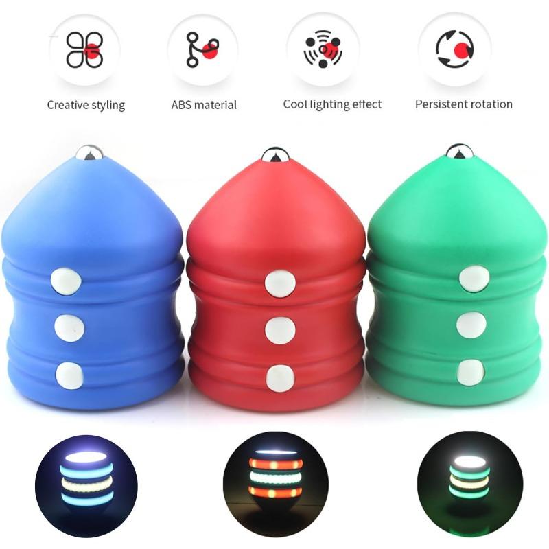 Китайские волчки для взбивания Китайская игрушка-гироскоп Китайские игрушки-волчки со светодиодными огнями, прочный стальной наконечник для повышенной устойчивости, идеально подходит для начинающих