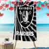 Oakland Raiders Print Beach Towel, Large Soft Quick Dry Towel for Beach Camping Swimming